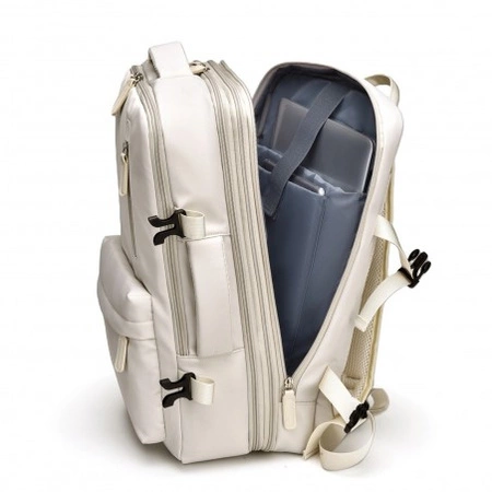 ECARLA plecak podróżny, kabinowy, wodoodporny z USB Szary PL176