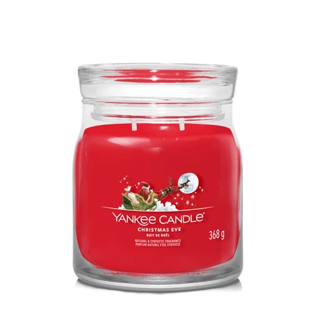 YANKEE CANDLE Signature Średnia świeca w słoiku CHRISTMAS EVE 368g