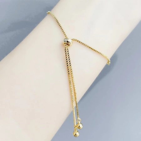 ECARLA bransoletka na rękę ze stali chirurgicznej pozłacanej SERCA BST1532