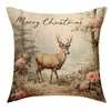 ECARLA Zima świąteczna poszewka na poduszkę 45x45cm Jeleń POD116