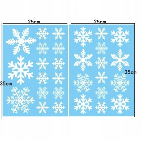 ECARLA naklejki na szybę świąteczne kolorowe 2 arkusze 35x25cm NKD08