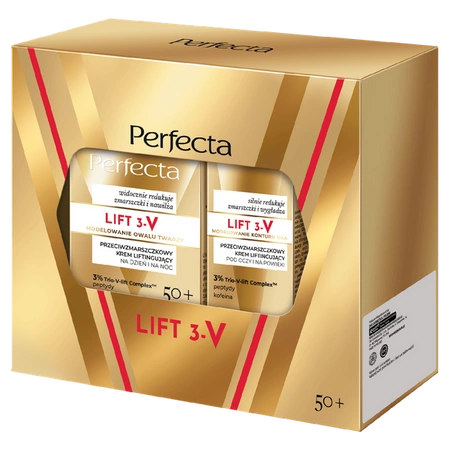 DAX Perfecta Lift 3-v zestaw do twarzy 50+ [krem 50ml+ krem pod oczy15ml]