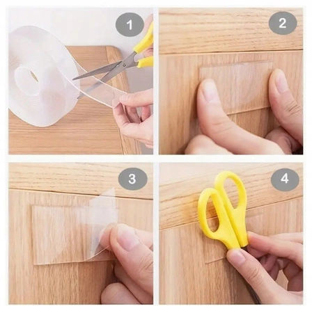 ECARLA taśma dwustronna wielokrotnego użytku MTD02 3m