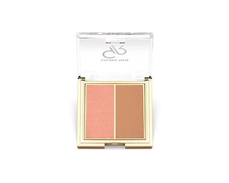 GOLDEN ROSE Iconic Blush Duo róż 01 Rose Nude 2x3g