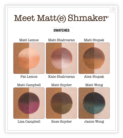 THE BALM Meet Matt(e) Shmaker paletka cieni do powiek 9,6g