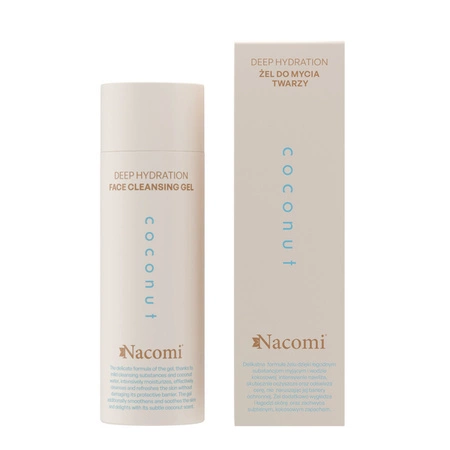 NACOMI Deep Hydration Coconut żel do mycia twarzy 140ml 