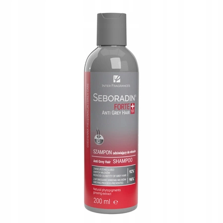 SEBORADIN Forte+ Anti Grey Hair szampon do włosów odsiwiający 200ml