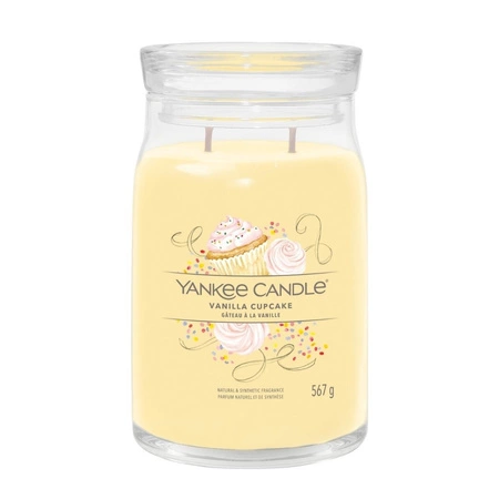 YANKEE CANDLE Signature Duża świeca w słoiku VANILLA CUPCAKE 567g