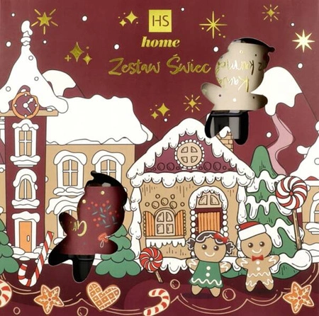 HISKIN zestaw świec sojowych 4x100ml Red Set bordowy 