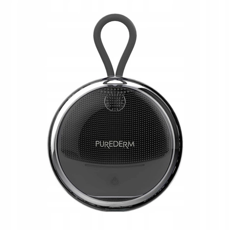 PUREDERM soniczna silikonowa szczoteczka do oczyszczania twarzy Czarna