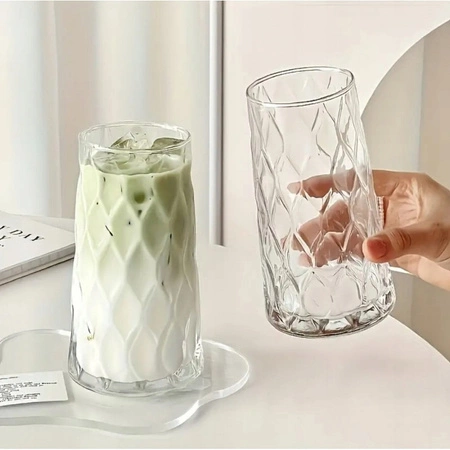 ECARLA zestaw szklanek ryflowanych wysokich 475ml SZK184ZESTAW3