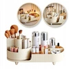 ECARLA organizer na pędzle i kosmetyki obrotowy 34,5x14,7x14,3cm Kremowy CB56K