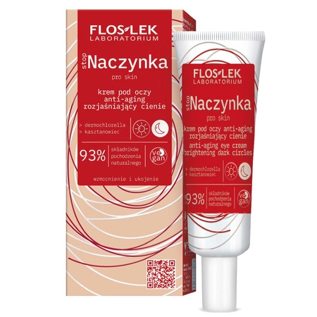 FLOSLEK Stop Naczynka krem pod oczy rozjaśniający na dzień i noc 30ml