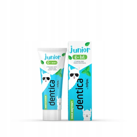 TOŁPA Dentica Junior pasta do zębów miętowa 6+ lat 50ml