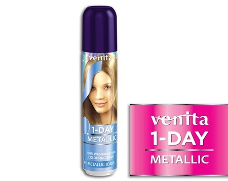 VENITA 1-Day Color spray koloryzujący do włosów 04 Metallic Jeans 50ml