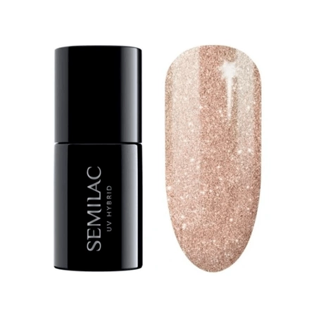 SEMILAC Lakier hybrydowy 349 Delicate Vanilla Glitter 7ml