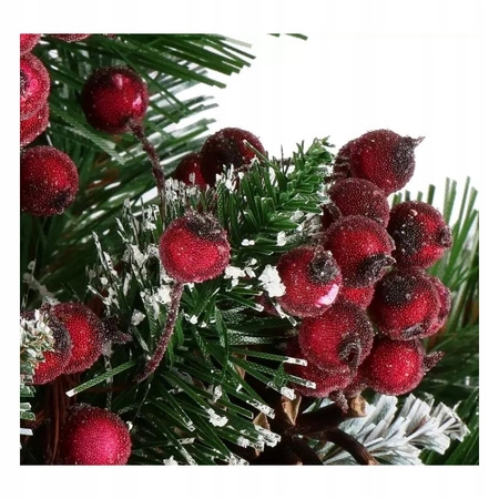 ECARLA Ozdoba Świąteczna wiązka OWOCE JARZĘBINY 20szt Czerwone GLZ02