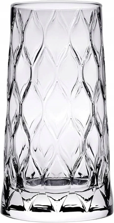 ECARLA zestaw szklanek ryflowanych wysokich 475ml SZK184ZESTAW3