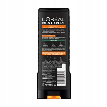 LOREAL Men Expert żel pod prysznic 5w1 Pure Carbon 400ml