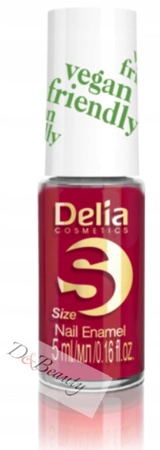 DELIA Vegan Friendly Size S lakier do paznokci 213 Red Velvet 5ml