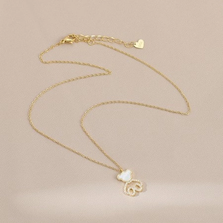 ECARLA naszyjnik ze stali szlachetnej pozłacanej MIŚ NST2169