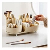 ECARLA organizer na pędzle i kosmetyki obrotowy 34,5x14,7x14,3cm Kremowy CB56K