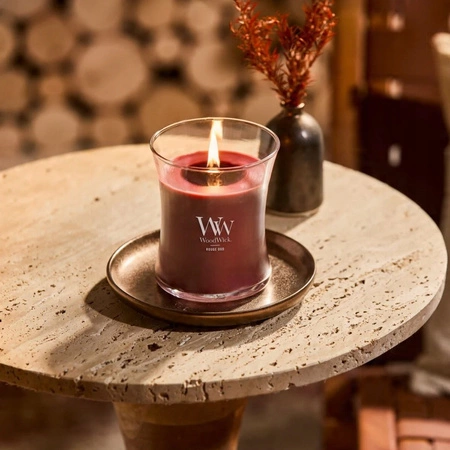 WOODWICK Pluswick średnia świeca w słoiku ROUGE OUD 275g