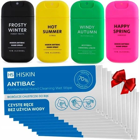 HISKIN Anitibac Hand spray do dezynfekcji rąk Happy Spring Hibiscus 30ml