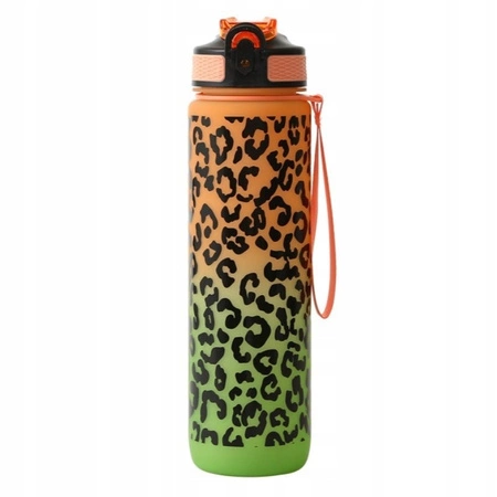 ECARLA Bidony bidon na wodę Panterka Ombre 1l Pomarańcz Zieleń BD43WZ3