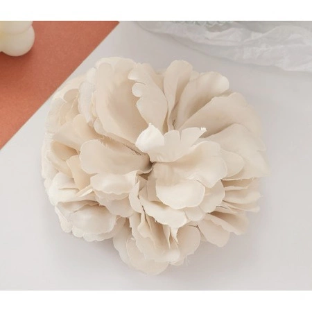 ECARLA broszka ozdobna, efektowna Kwiat 15x15cm Krem BZ208