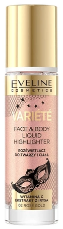 EVELINE Variete rozświetlacz w płynie do twarzy 02 30ml