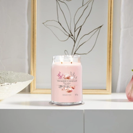 YANKEE CANDLE Signature Duża świeca w słoiku PINK SANDS 567g