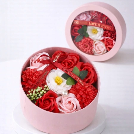 ECARLA Flower Box bukiet zapachowych kwiatów czerwone Kwiaty BUK25CZE