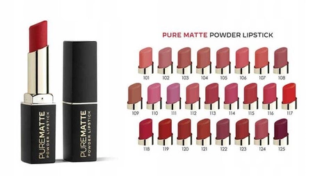GOLDEN ROSE Pure Matte pomadka do ust o pudrowym wykończeniu 107 4,2g