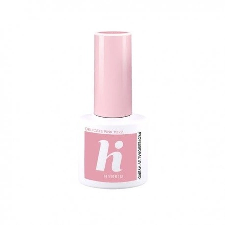 HI HYBRID Lakier hybrydowy 222 Delicate Pink 5ml