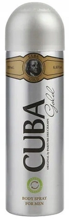 CUBA Men dezodorant w sprayu dla mężczyzn Gold 200ml