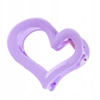 ECARLA spinka do włosów XL serce 6,5x6cm Fioletowe SP364FIO