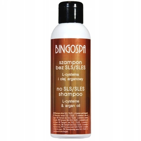 BINGOSPA szampon do włosów bez SLS / SLES L-cysteina i olej arganowy 150ml 