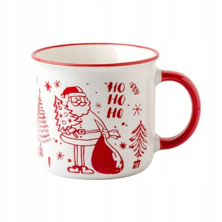 ECARLA kubek świąteczny z uchem MIKOŁAJ 350ml KB14