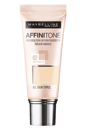 MAYBELLINE Affinitone podkład 02 Light Porcelain 30ml