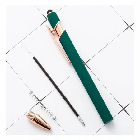 ECARLA długopis metalowy touch pen soft touch Szary DL05