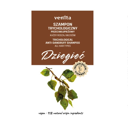 VENITA Trichological trychologiczny szampon do włosów Dziegieć 300ml