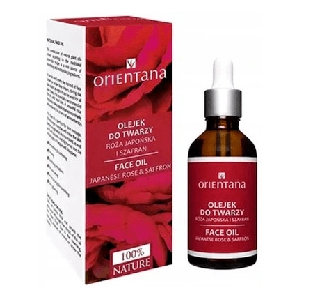 ORIENTANA Olejek do twarzy z Różą Japońską i Szafranem 55ml