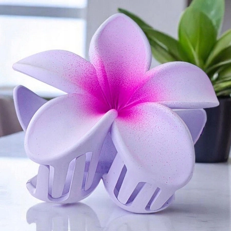 ECARLA spinka-klamra do włosów Kwiat Ombre Mat Fiolet SP383