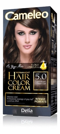 DELIA Cameleo farba do włosów permanentna 5.0 Light Brown Omega+