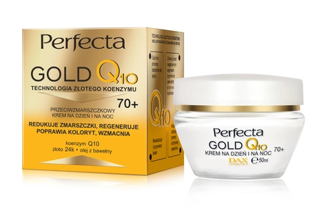 DAX Perfecta Gold Q10 krem przeciwzmarszczkowy na dzień i noc 70+ 50ml