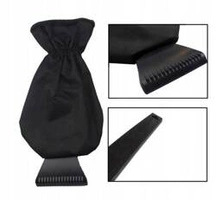 ECARLA skrobaczka do szyb z rękawiczką Czarna SKROB06CZ