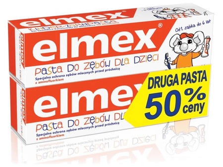 ELMEX Duopack pasta dla dzieci 0-6lat 2x50ml