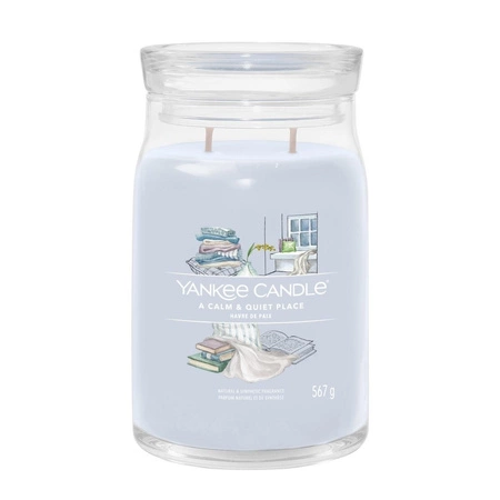 YANKEE CANDLE Signature Duża świeca w słoiku A CALM & QUIET PLACE 567g