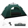 ECARLA namiot kempingowy składany 2-3 osobowy 200x140x115cm Zielony BAL12ZIE